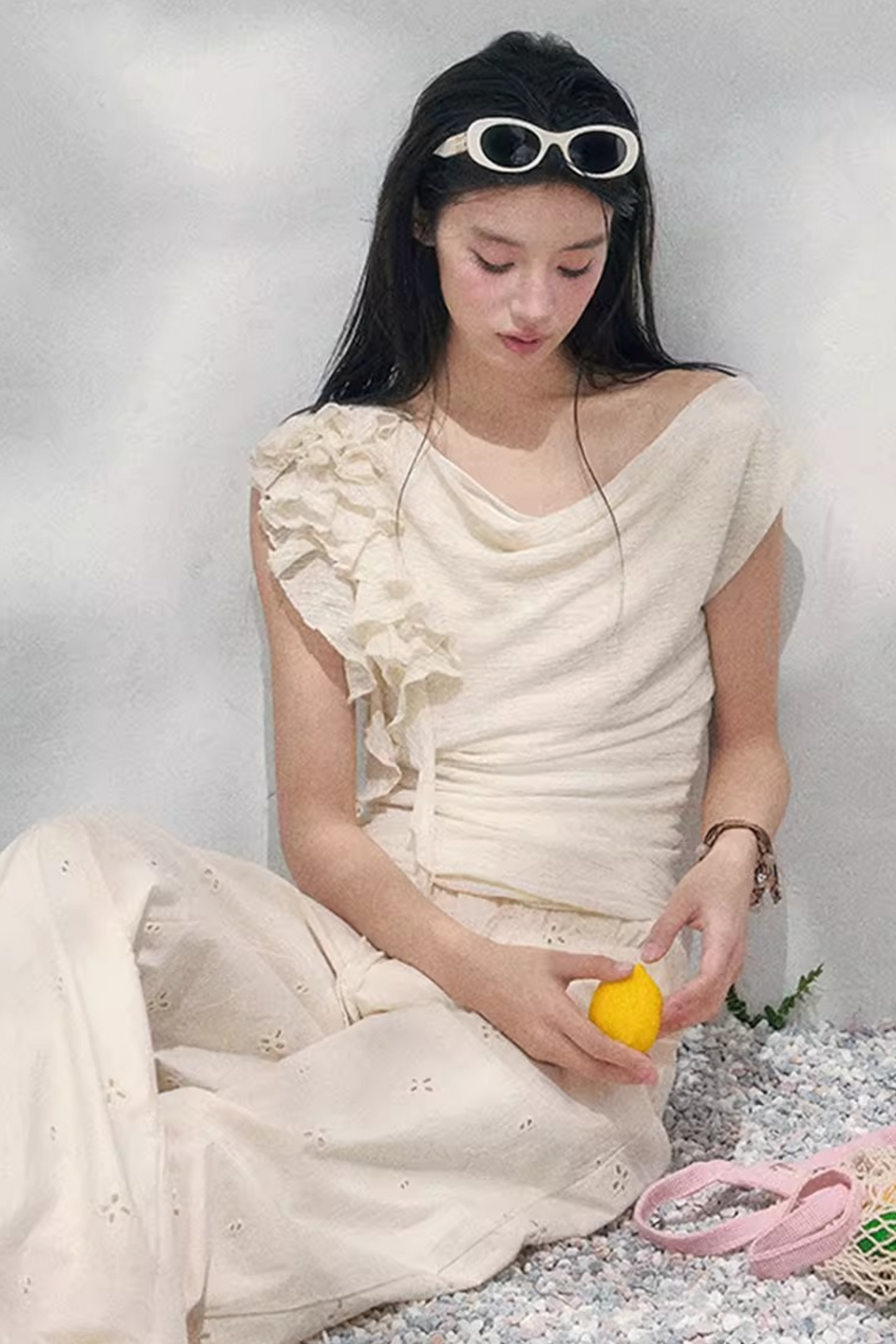 Light Whisper Ruffled Blouse