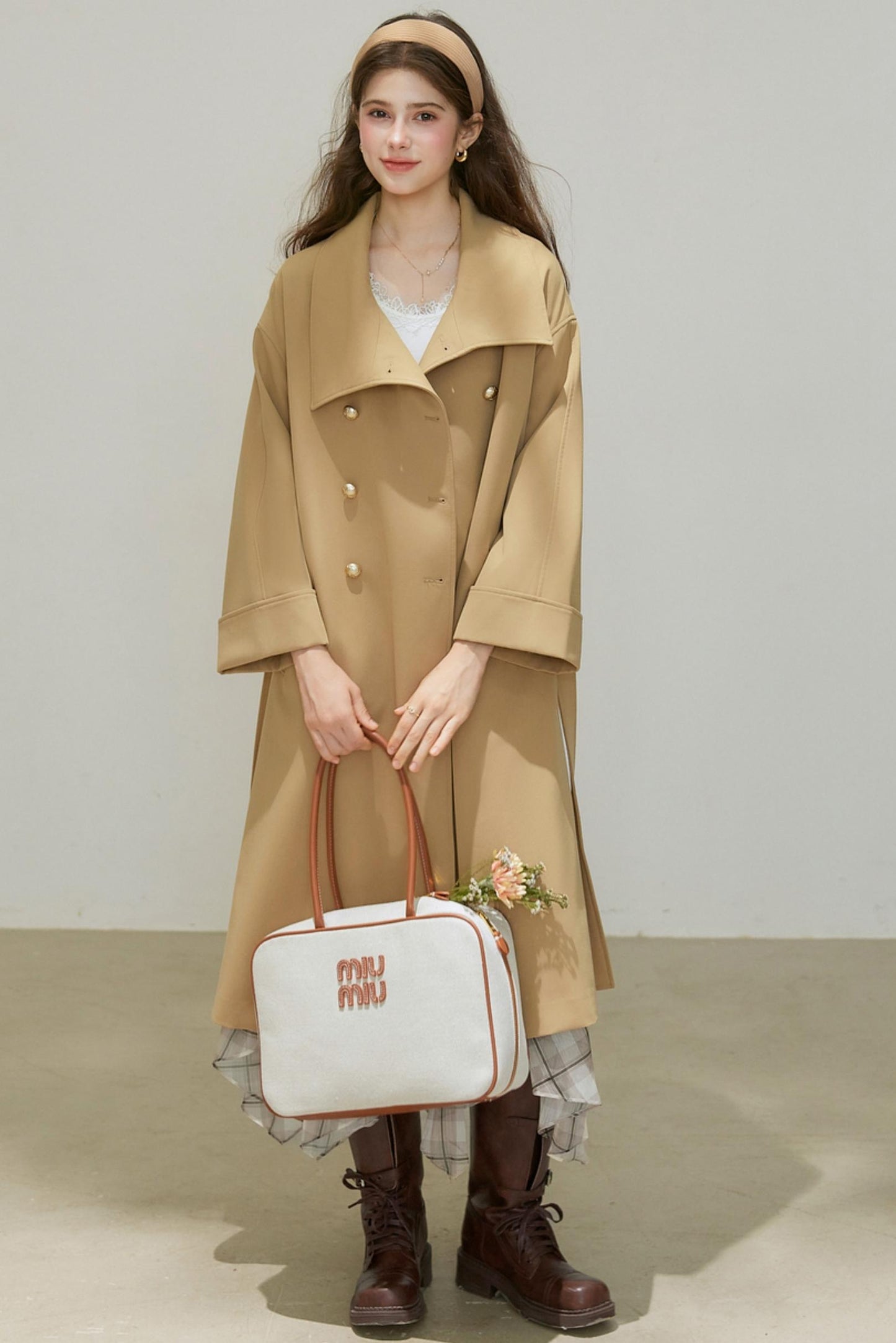 Autumn Double-Breasted Long Coat