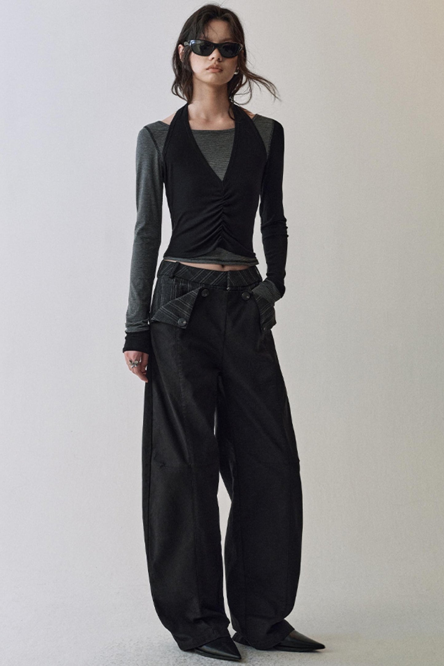 Striped Halterneck T-shirt