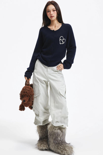 Retro Wool Knitted Cardigan