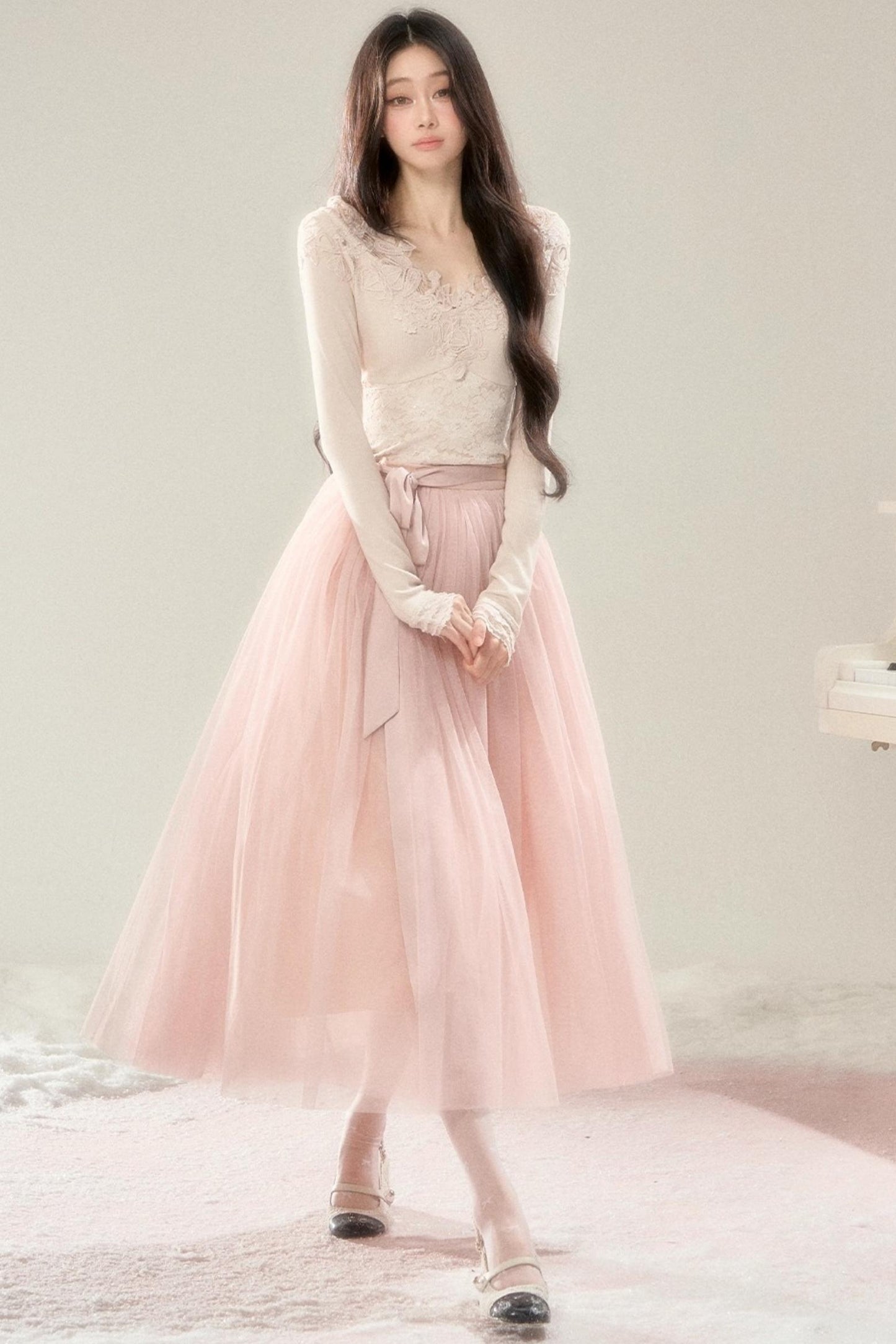 French Noble Lace Dress Set-Up