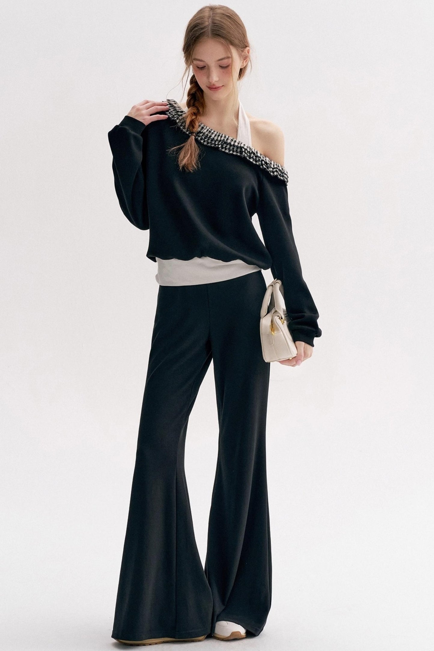 Romantic Cotton Bootcut Slacks