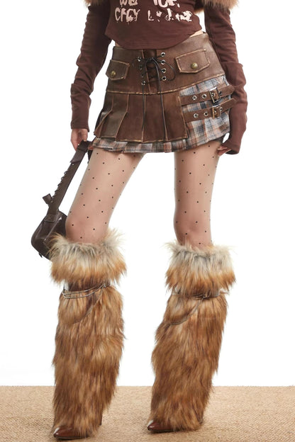 Spicy Autumn Pleated Skirt