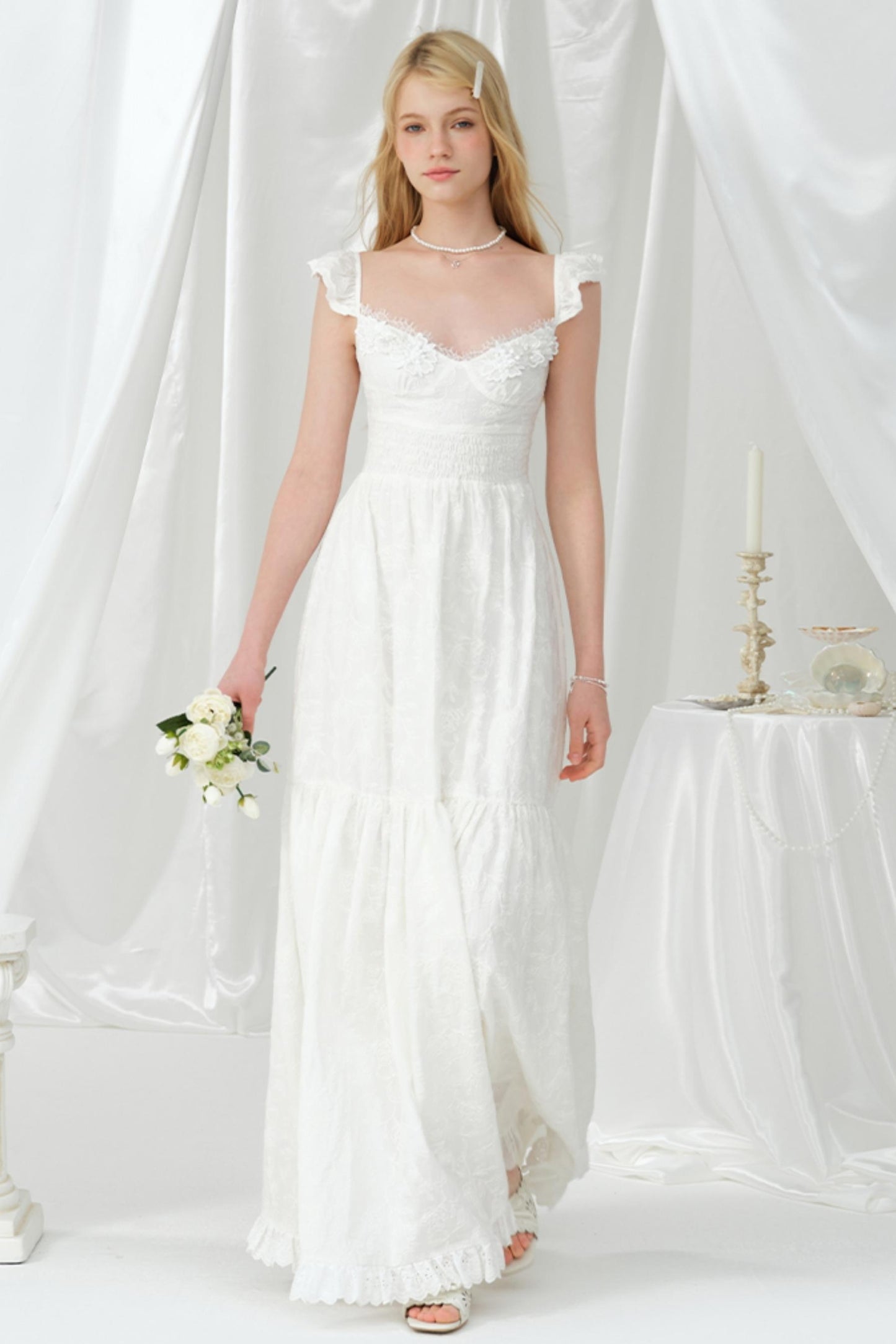 Summer Lace Halter Dress