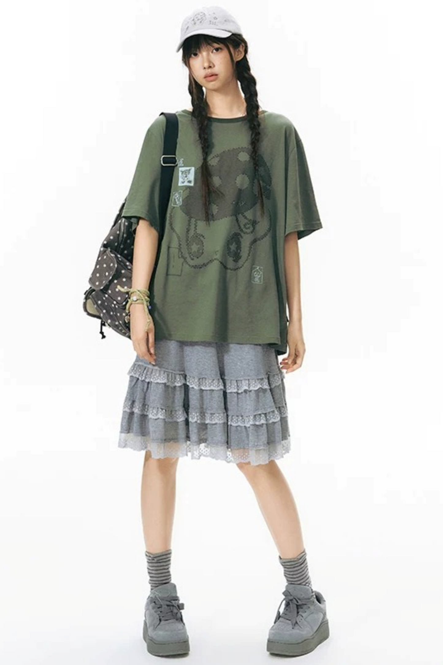 Starwii blusa oversize stampata