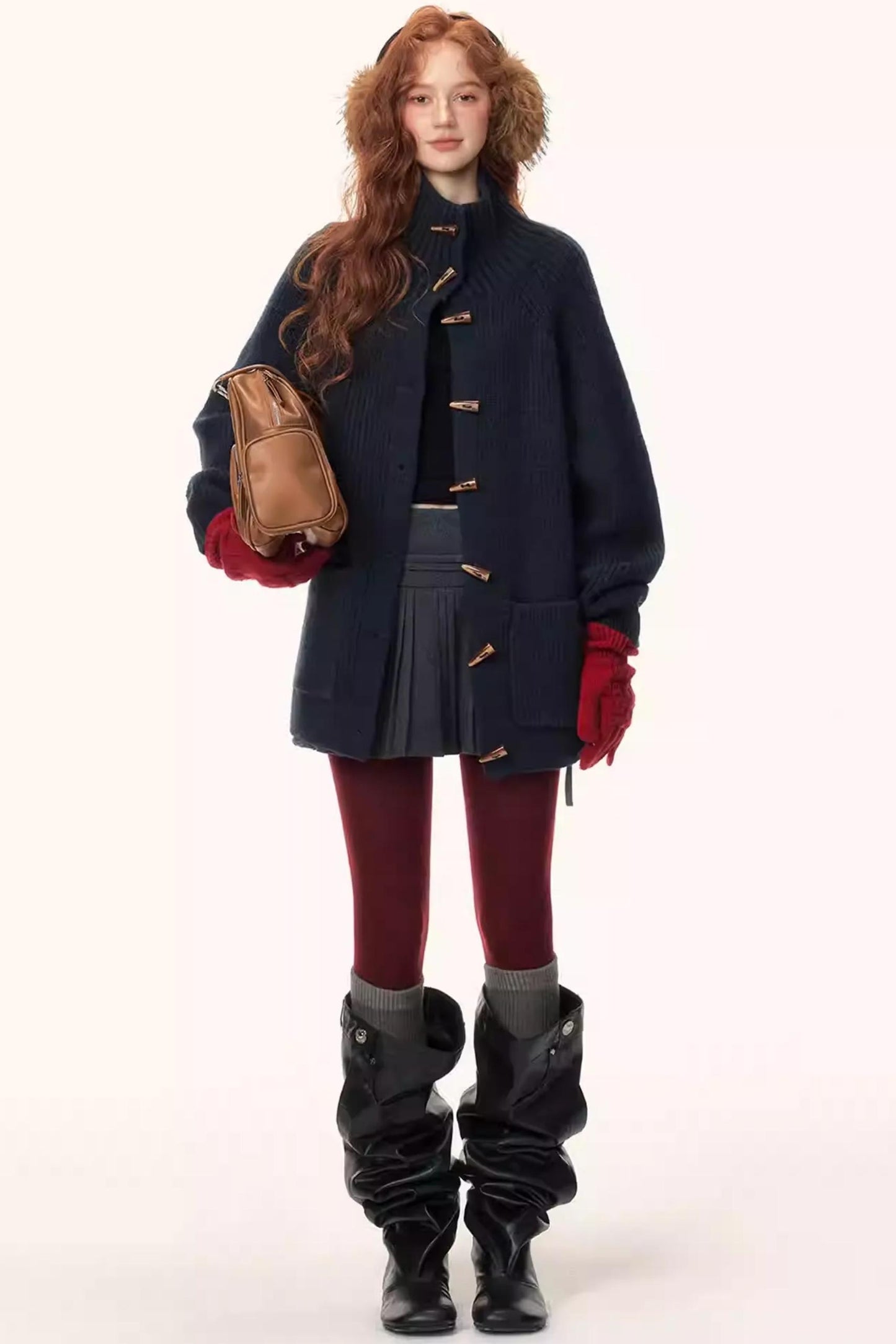 Japanese Retro Knit Cardigan