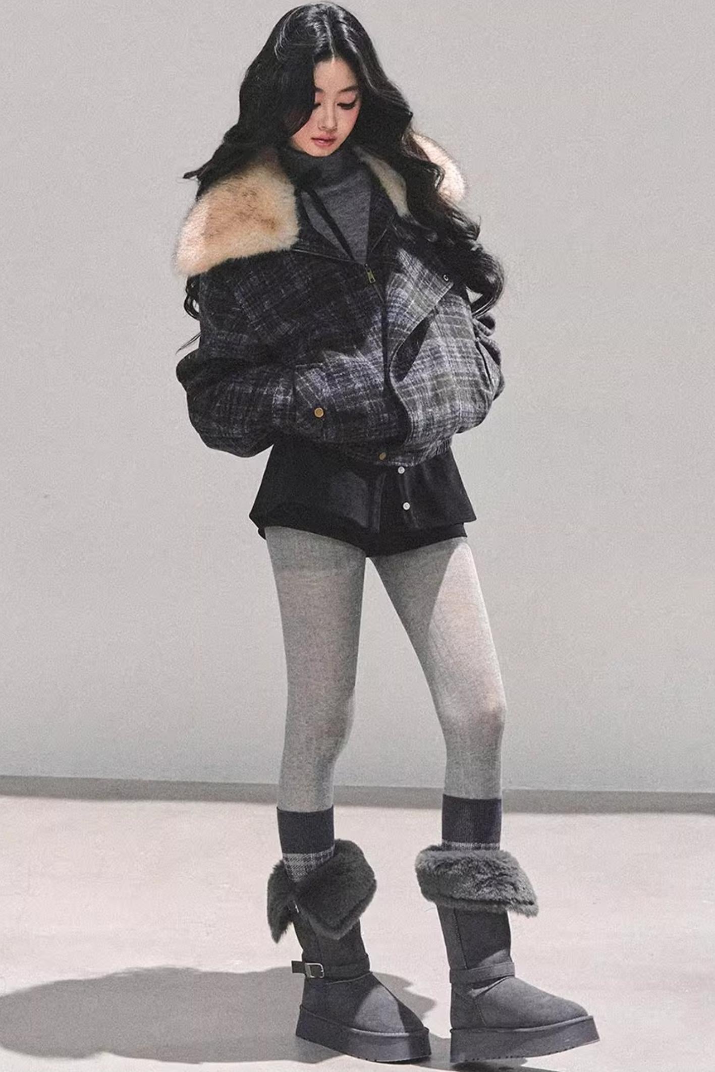 Hepburn Plaid Quilted Jacket