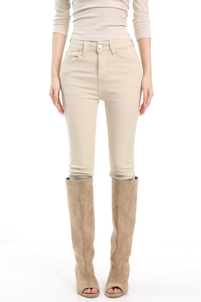 Khaki Slim-Fit Skinny Pants