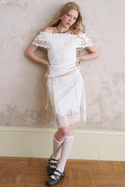 Summer Lace Short Skirt