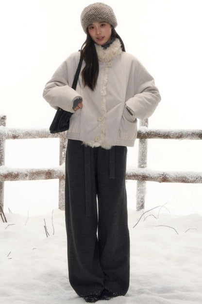 Reversible Lamb Wool Coat