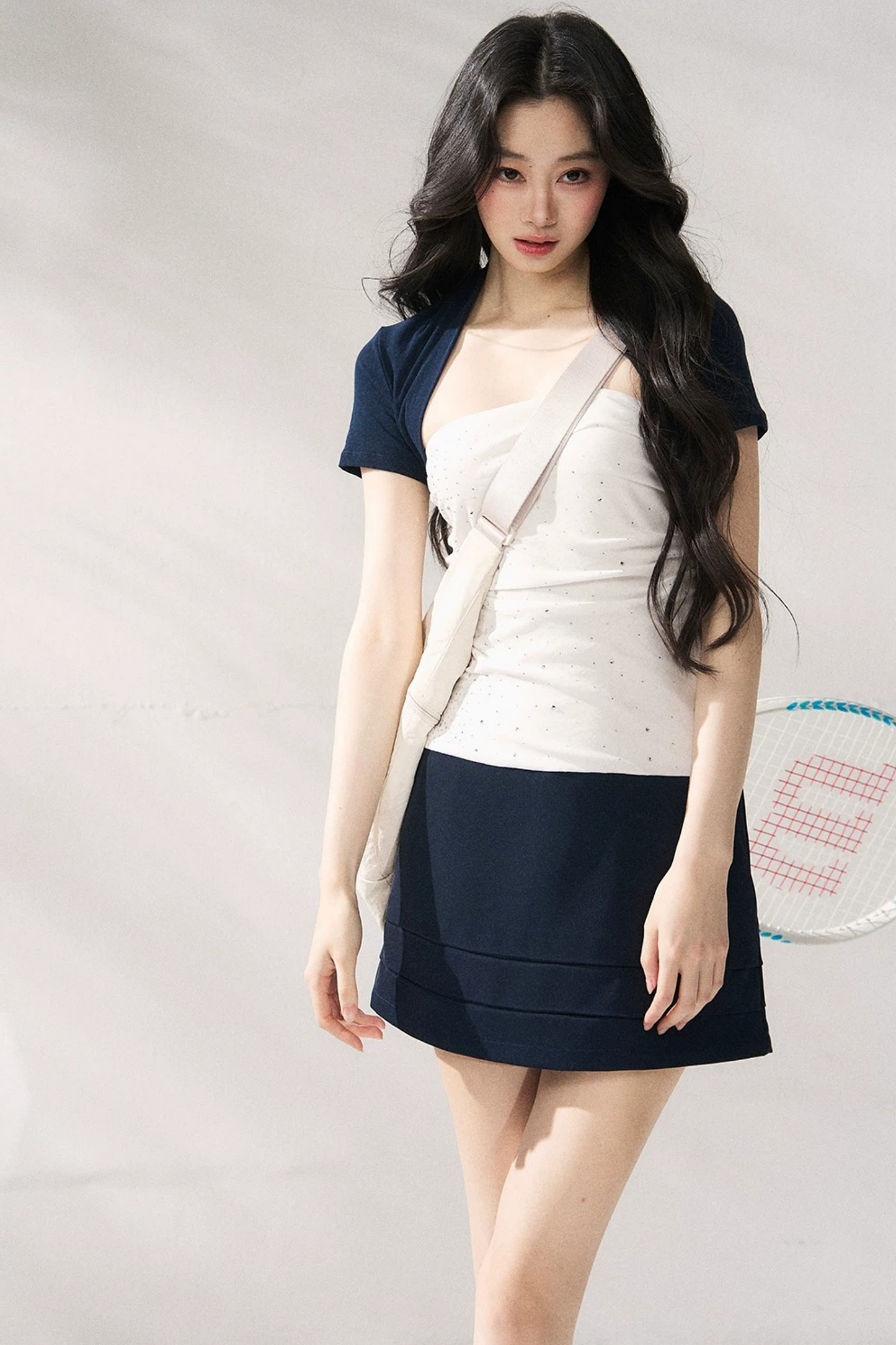 Completo due pezzi elegante effetto snellente