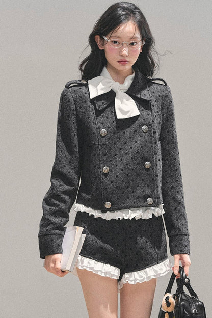 Memory's Reef Wool Polka Dot Suit Set-Up