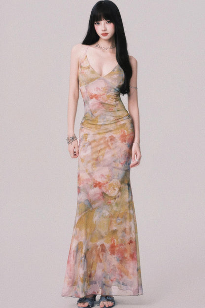 Summer V-Neck Long Dress