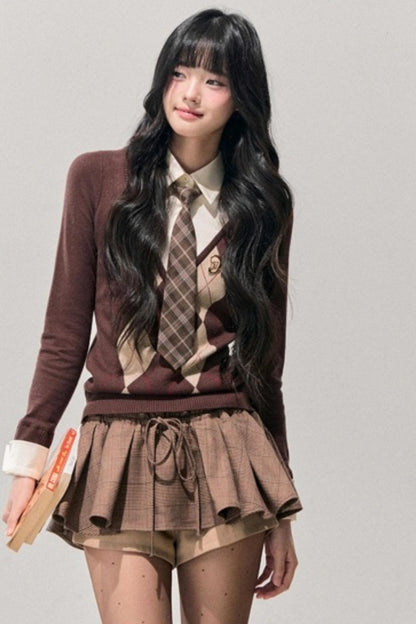 Plaid Annie Waltz Skirt