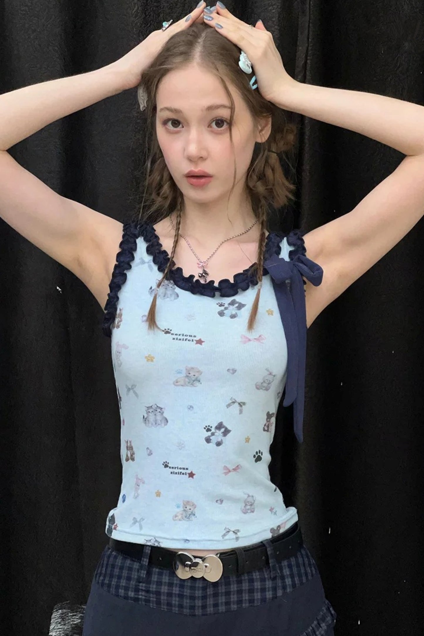 Cat Paradise Ruffled Camisole