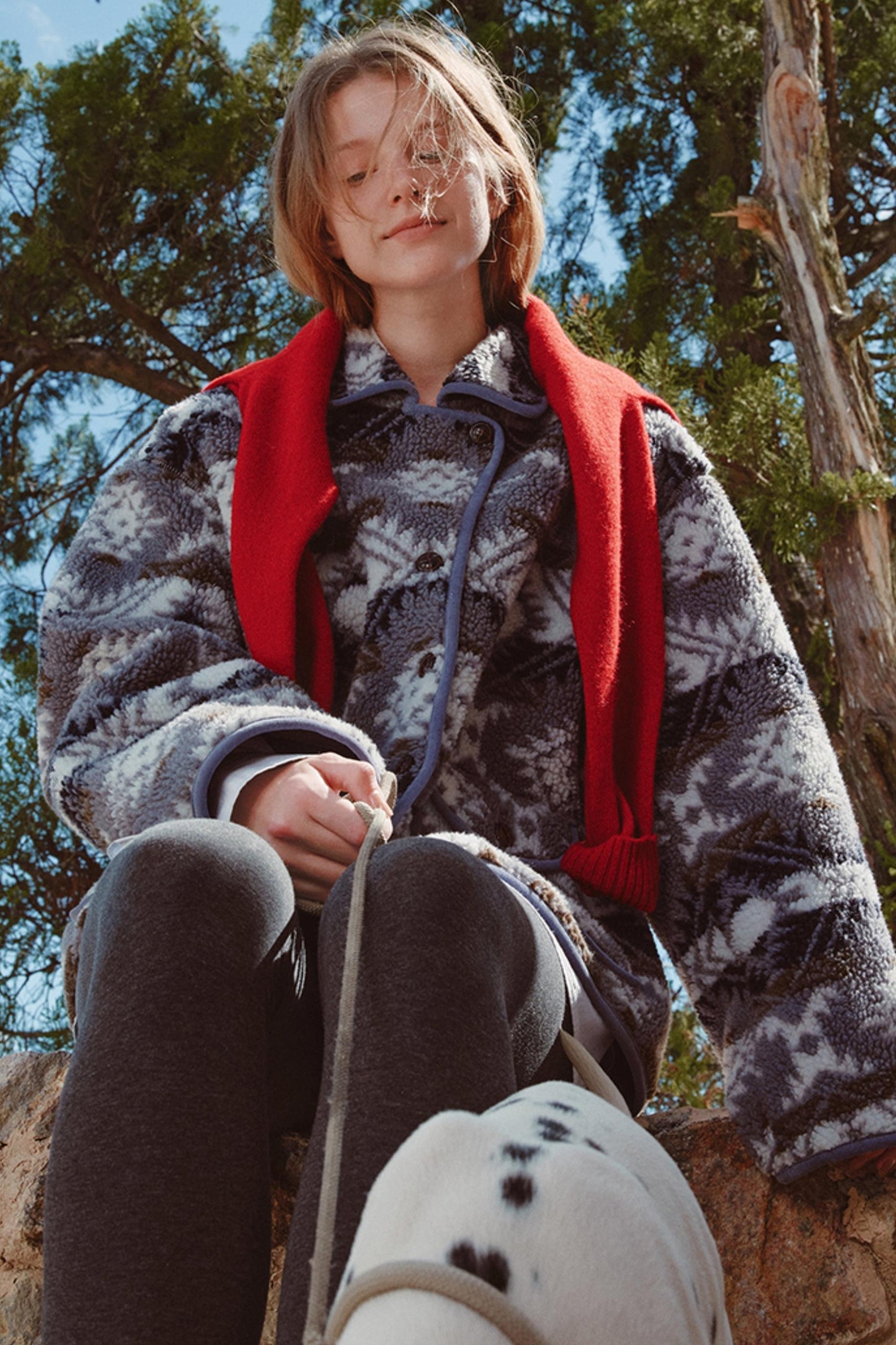 Fair Isle Lamb Wool Jacket