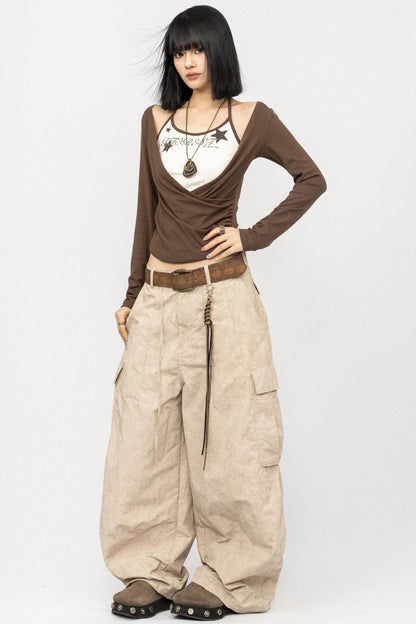 Vintage Spice Swing Halterneck T-Shirt