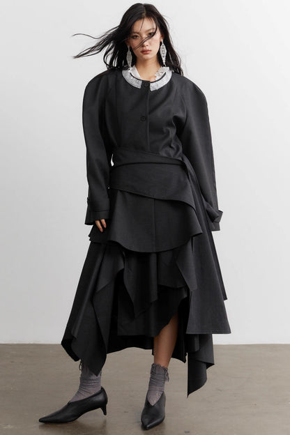 Celebrity Gray Blazer Top