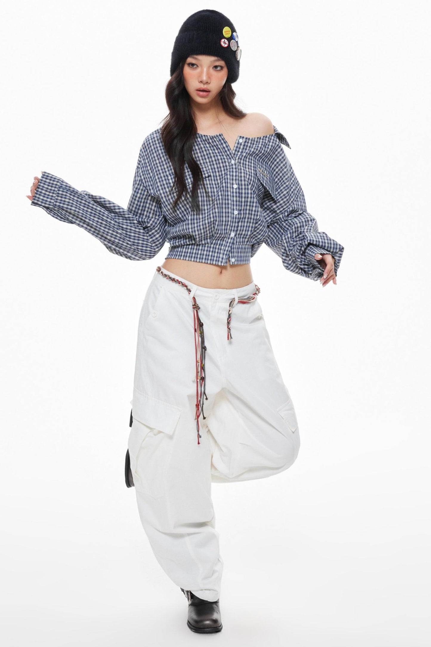 Orange Yellow Cargo Trousers