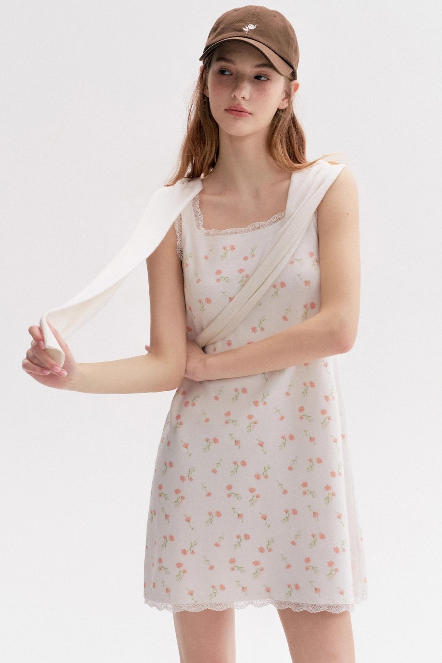 Daisy Whisper Knit Vest Dress