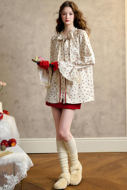 Fragrance of Snow Lace Shirt