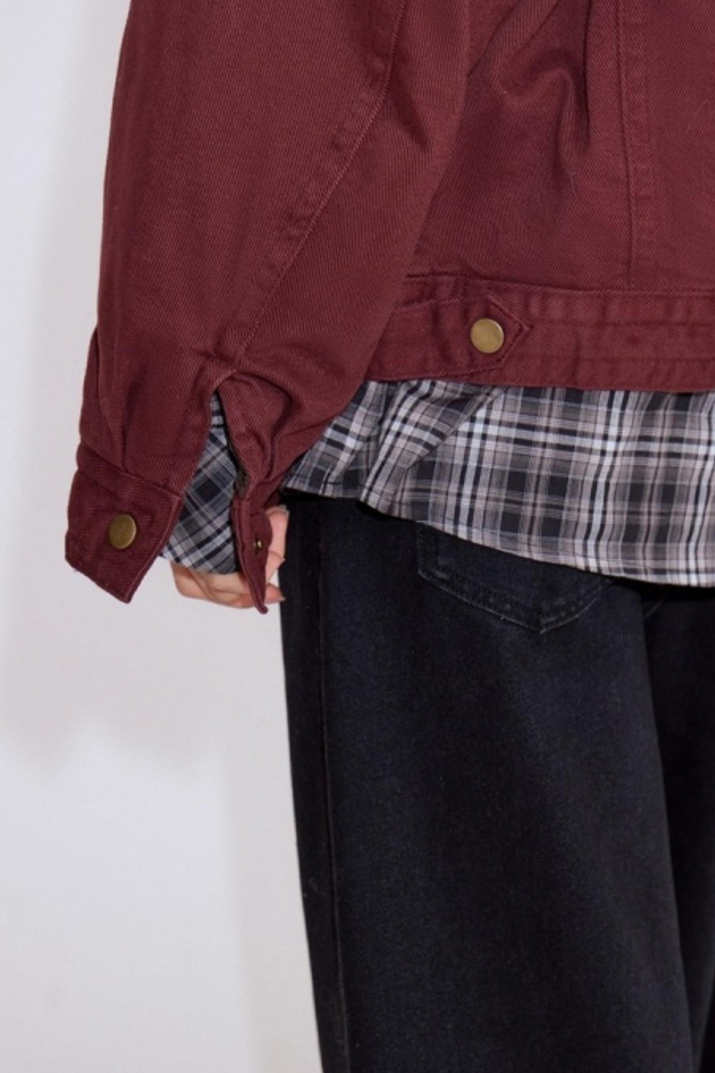 Cherry Vintage Red Cotton Jacket