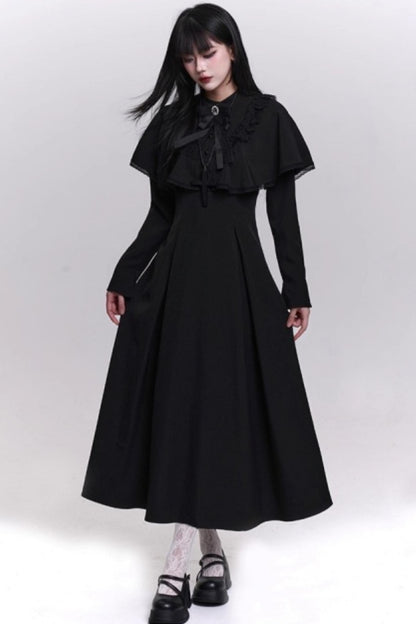 Gothic Black Long Dress