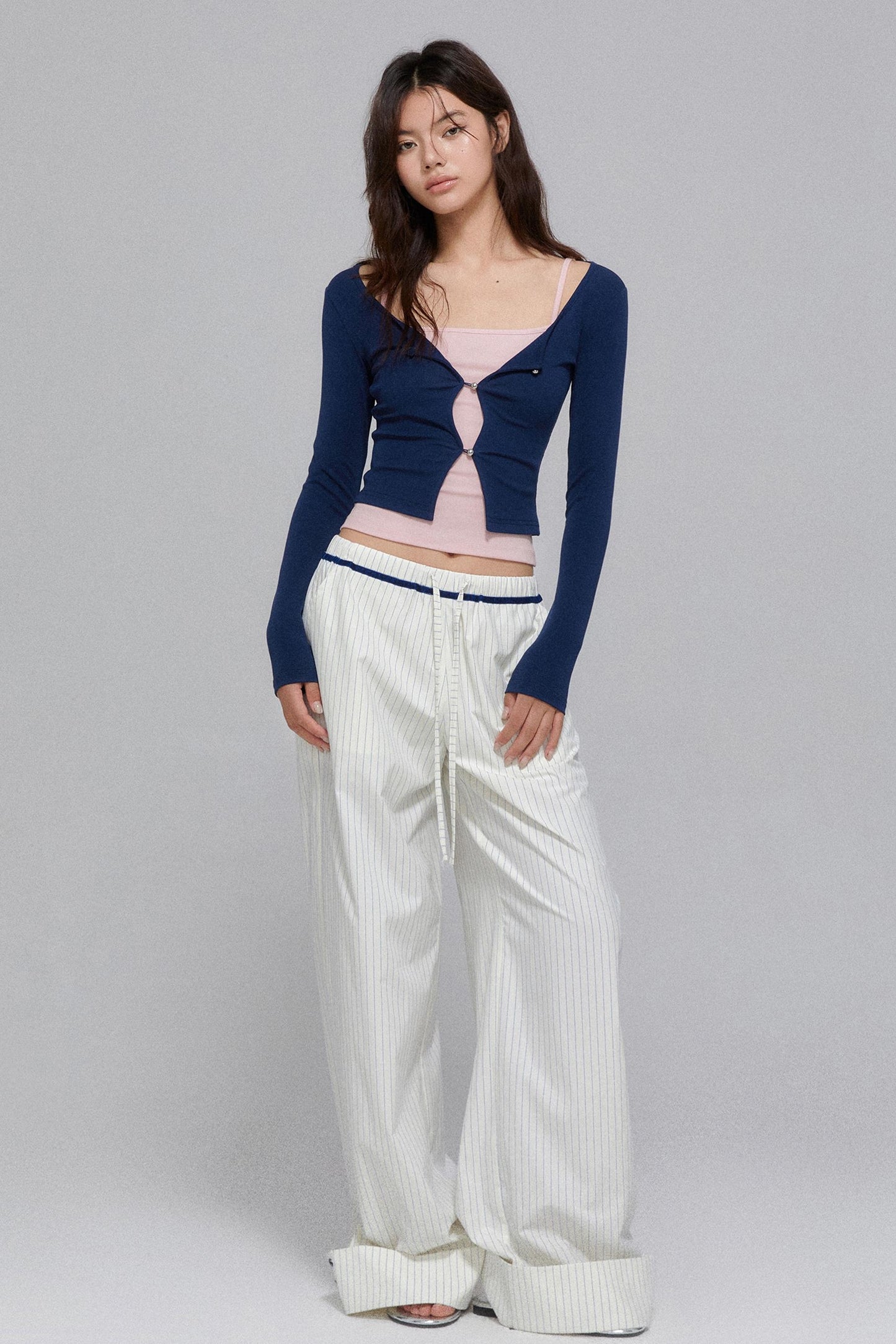 Elegant Strap Vest & Knit Set