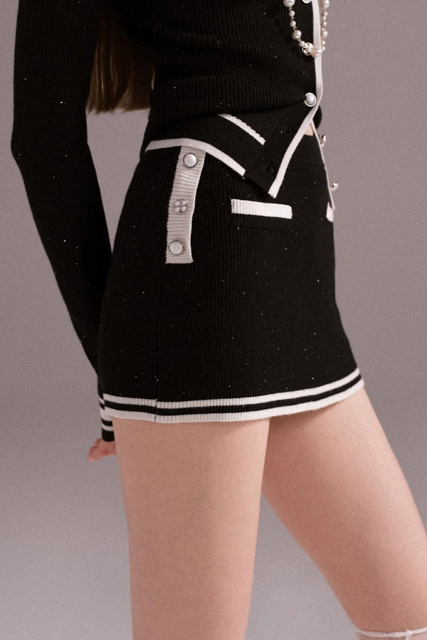 Hot Girl Slim Knitted Hip Skirt