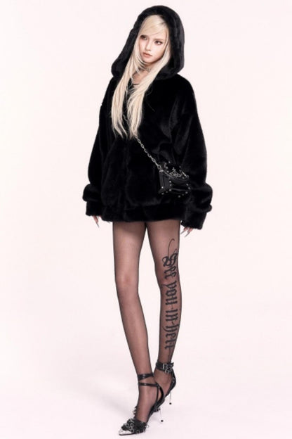 Winter Plush Spice Hooded Jacket