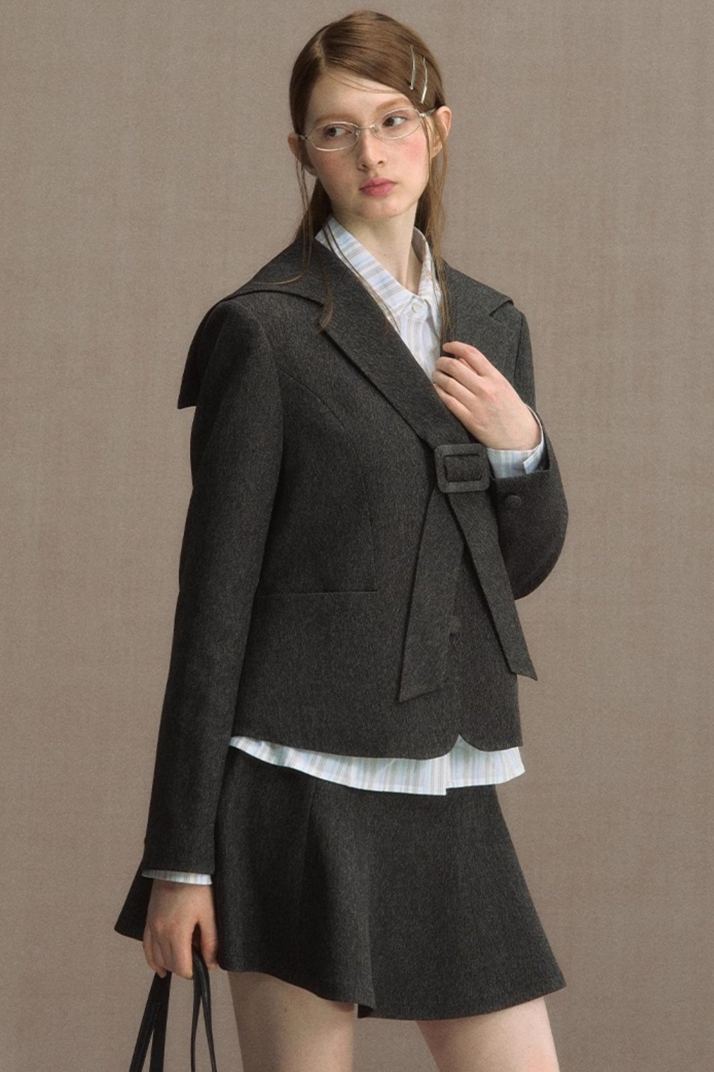 Cedar Poem Casual Navy Blazer Set-Up