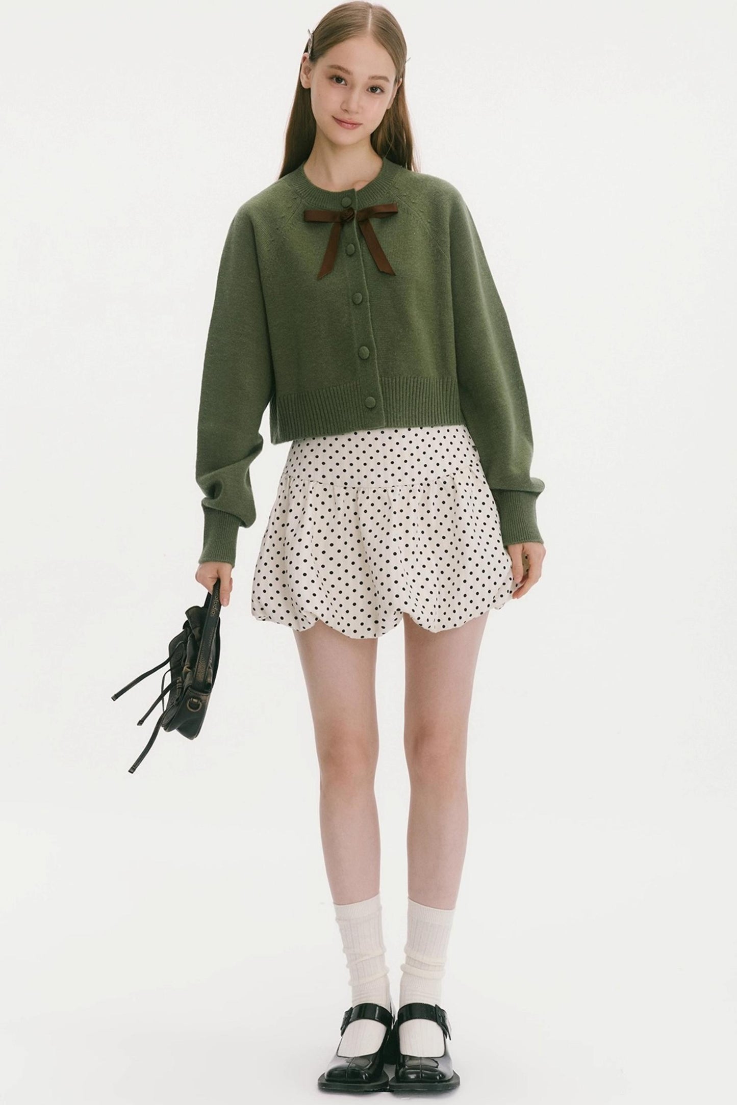 Blueberry Matcha Roll Cardigan