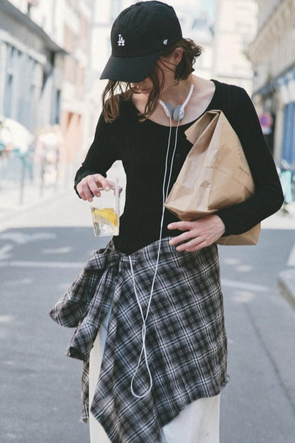 Slimming U-Neck Knitted Cardigan