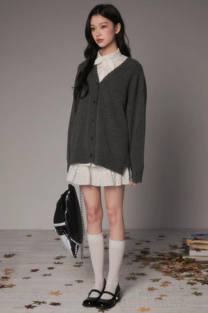 Lace Knit Feminine Cardigan