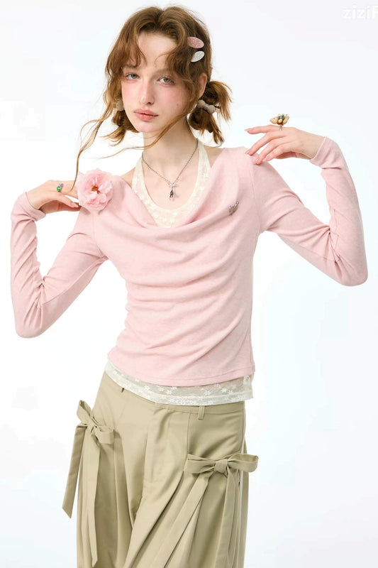 Soft Flutter Knit Top