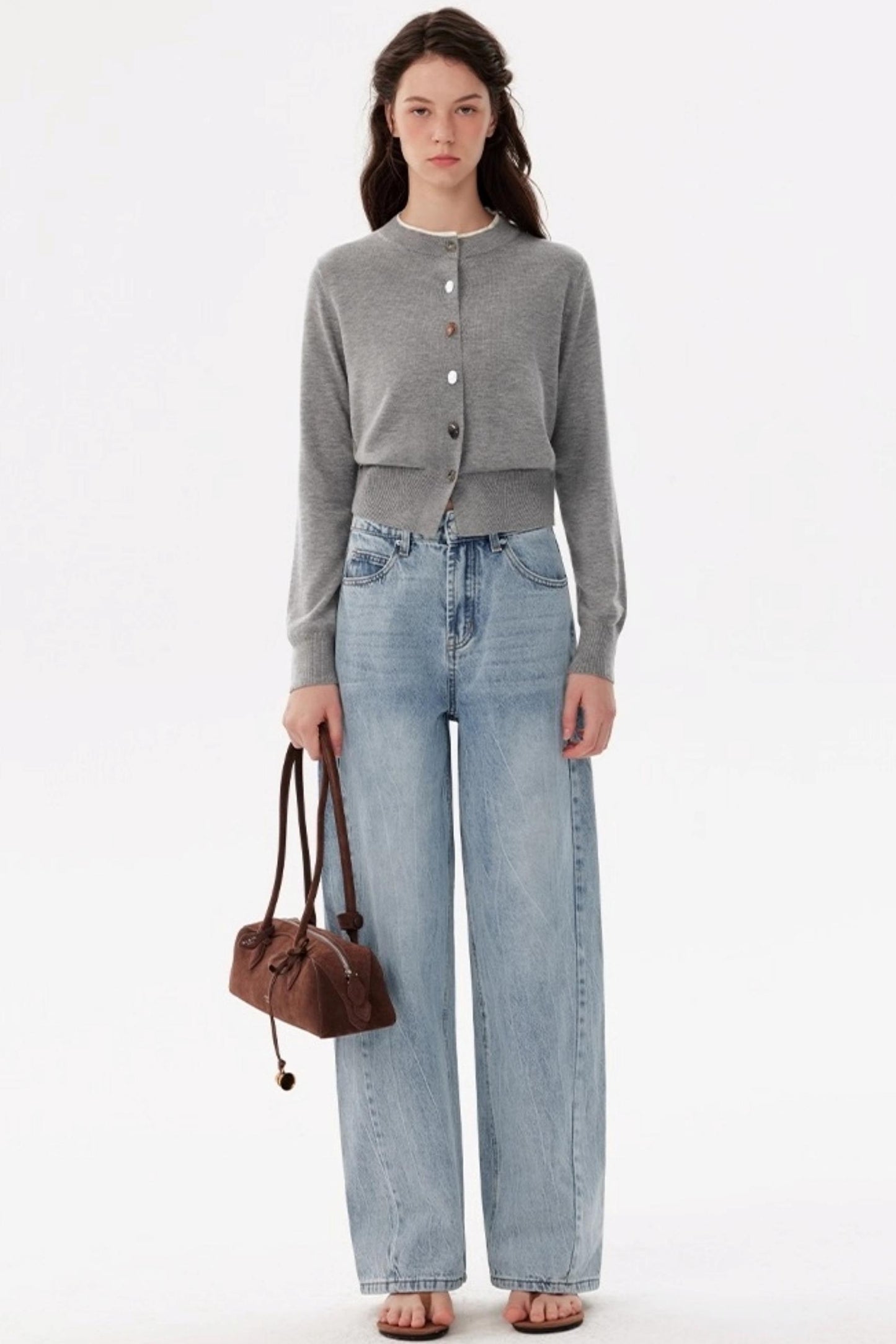 Premium Wool Slim Cardigan Sweater