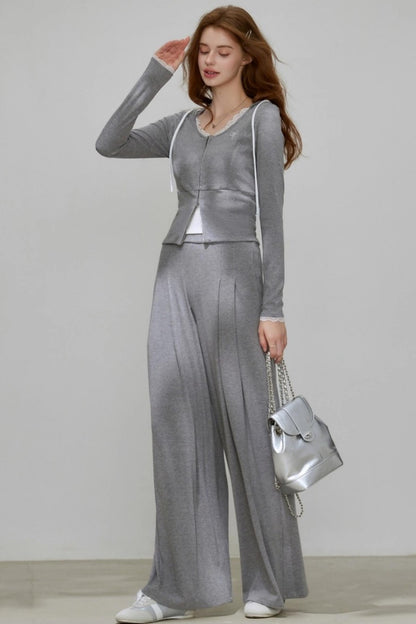 Slimming Autumn Cardigan Set-Up