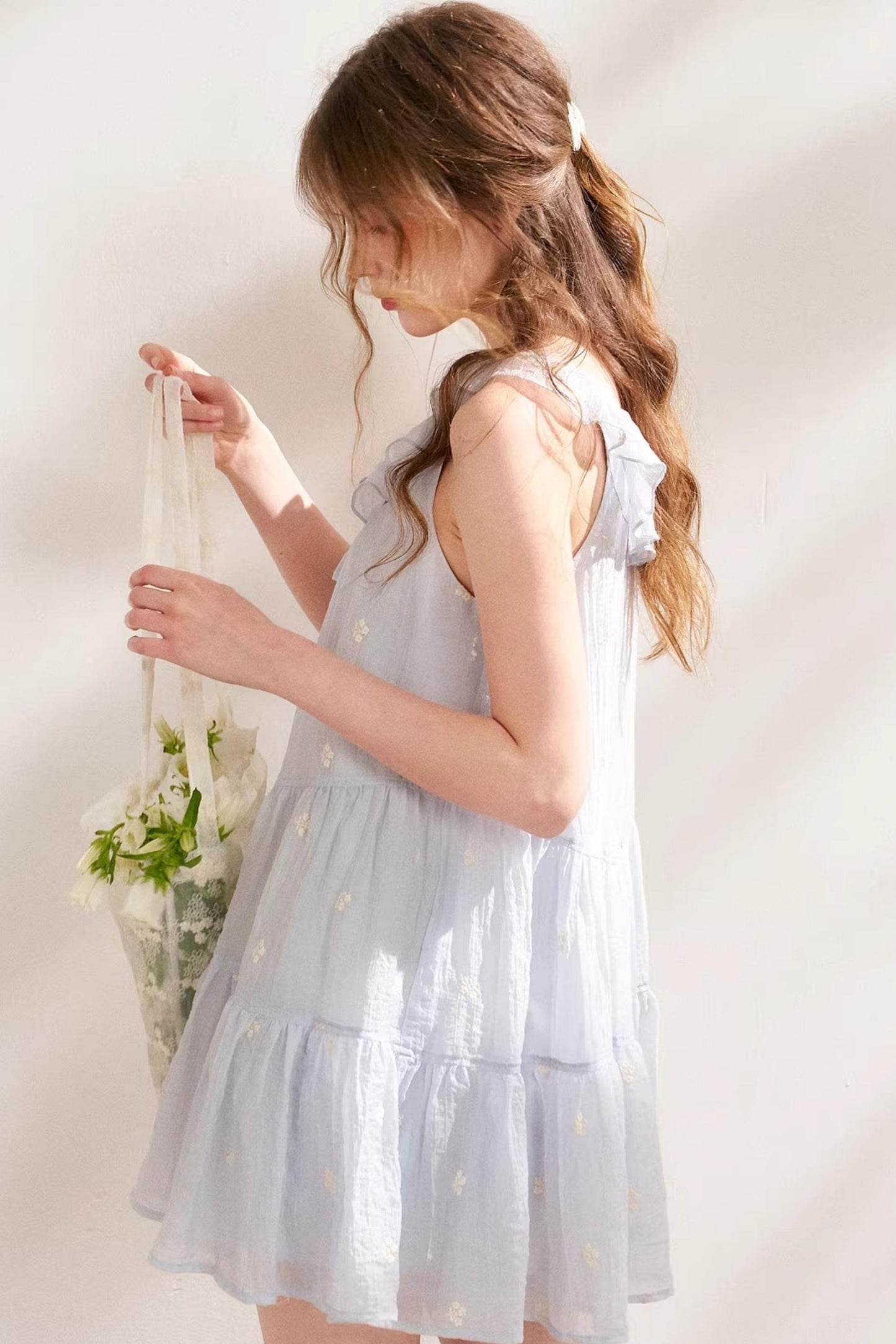 Ruffled A-Line Dress