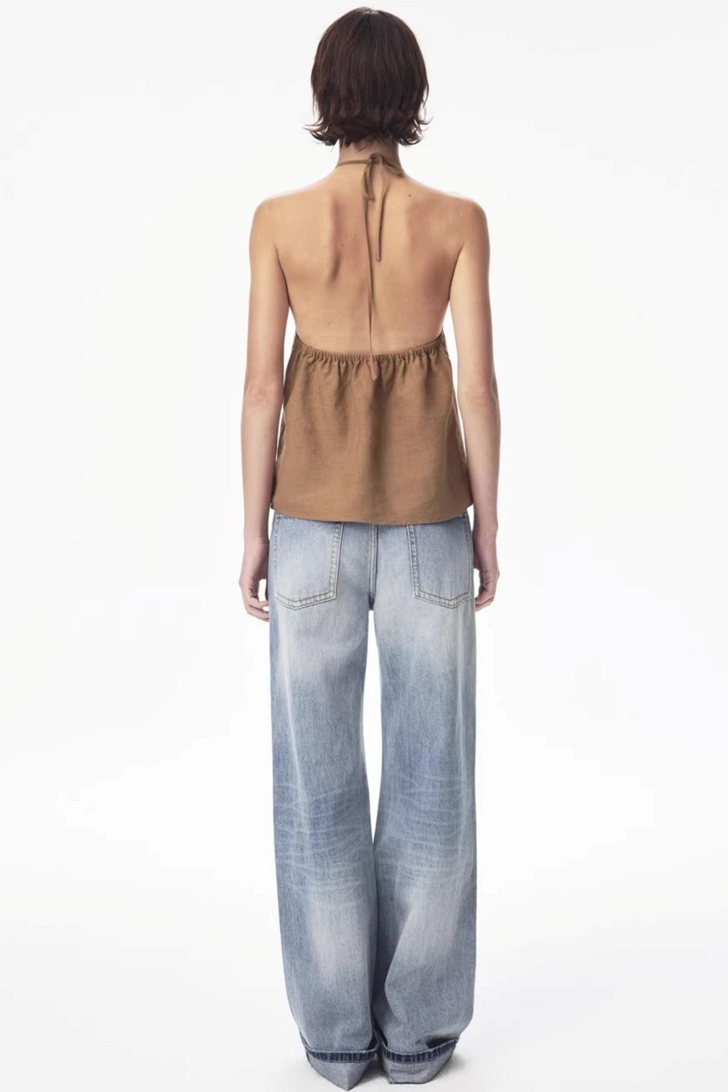 Tencel Ramie Halter Top