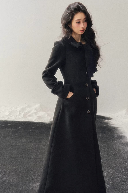 Hepburn Quilted Woolen Coat