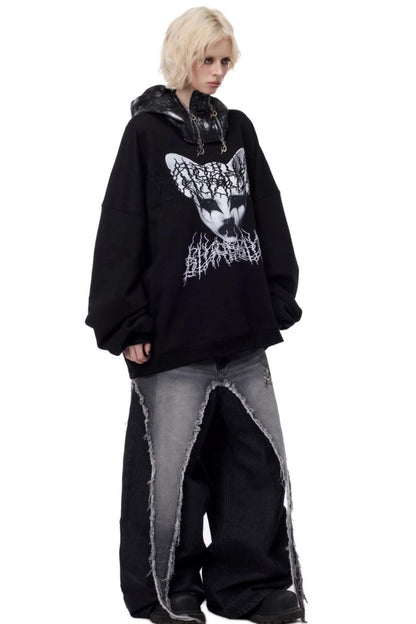 Cat Star Embroidery Sweatshirt