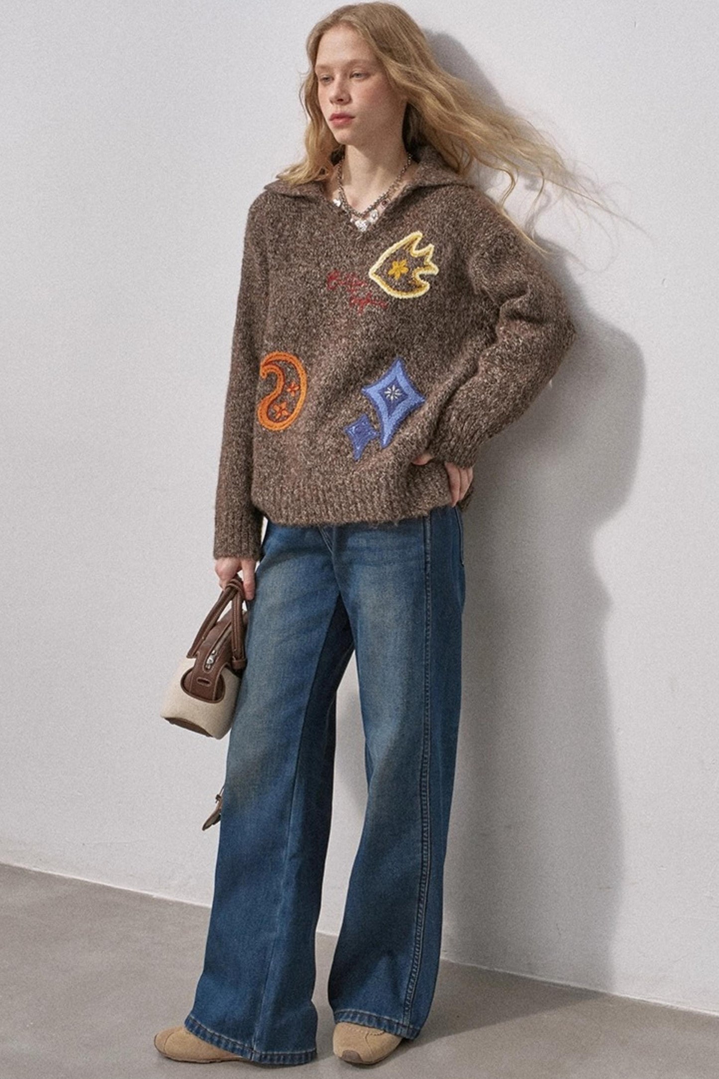 Fleece-Lined Straight-Leg Jeans