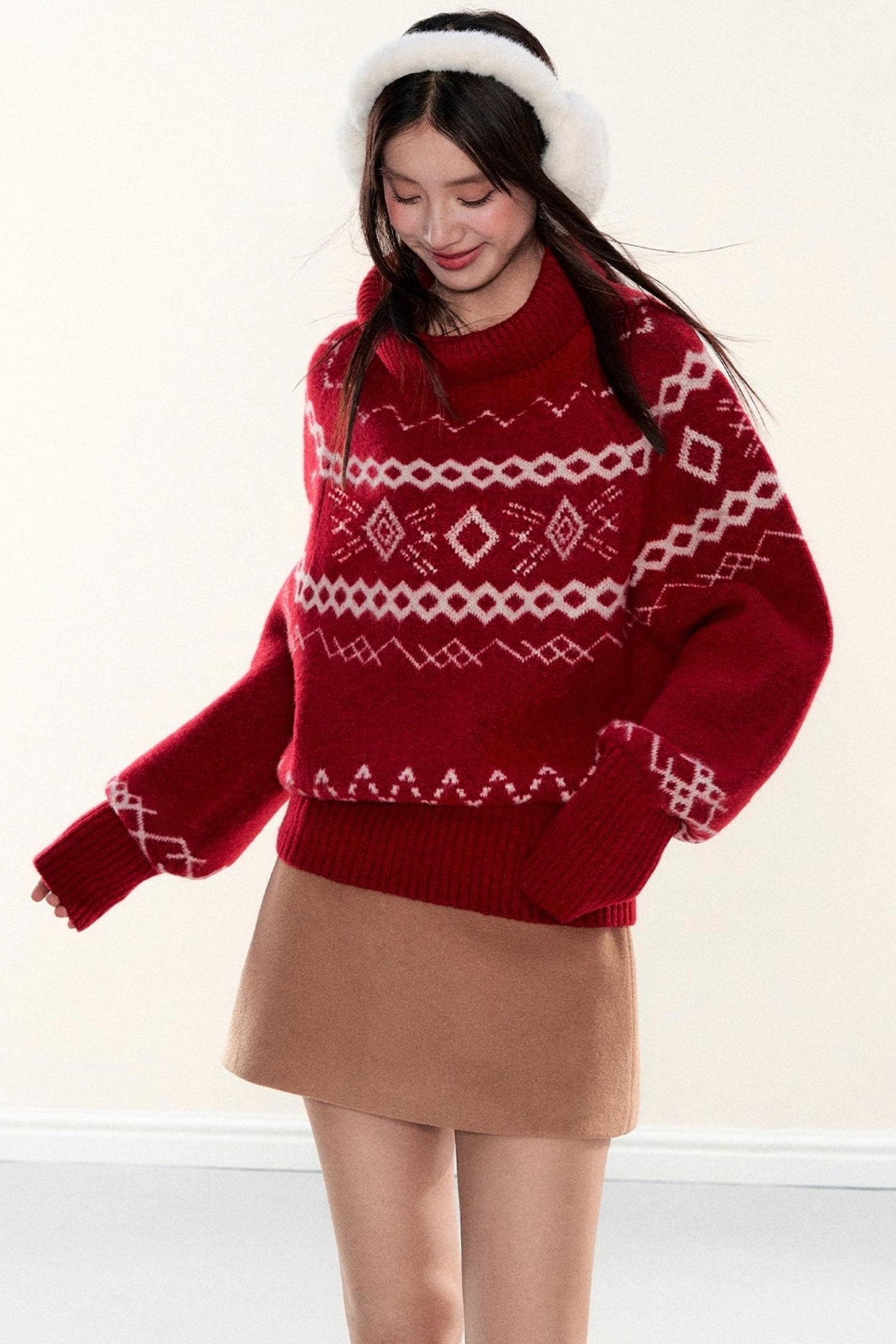 Fair Isle Batwing Sweater