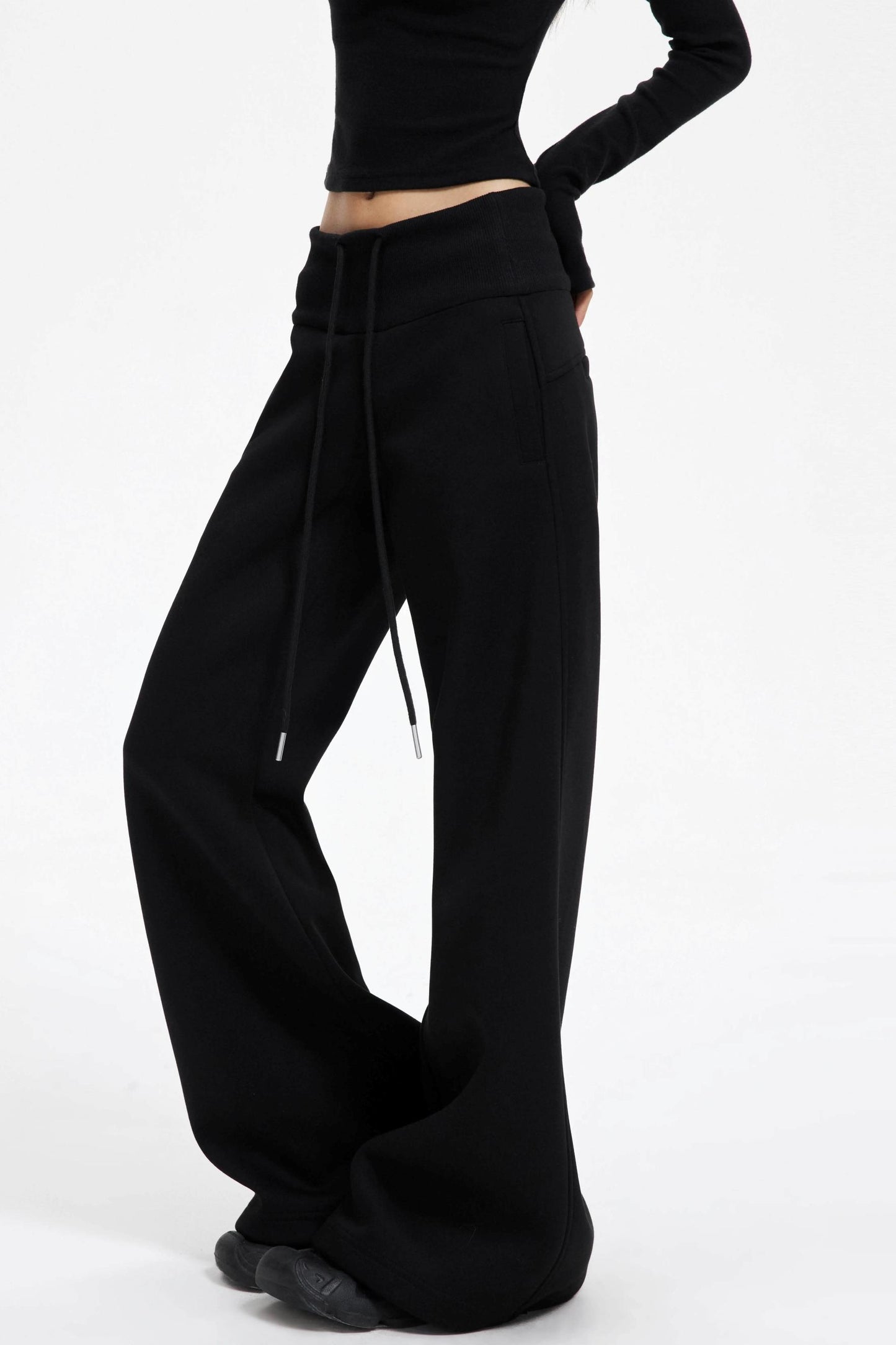High Waist Wide Flared Sweatpants