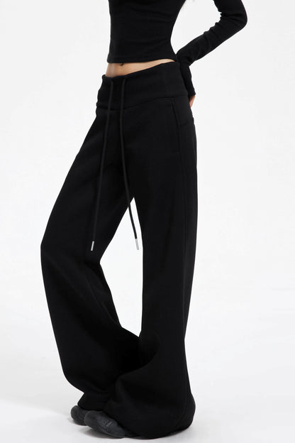 High Waist Wide Flared Sweatpants