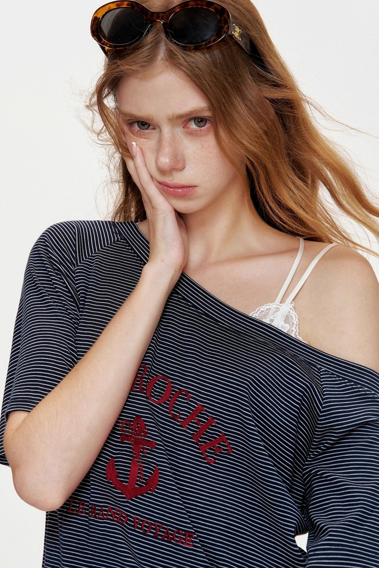 Navycore Knitted Striped T-shirt