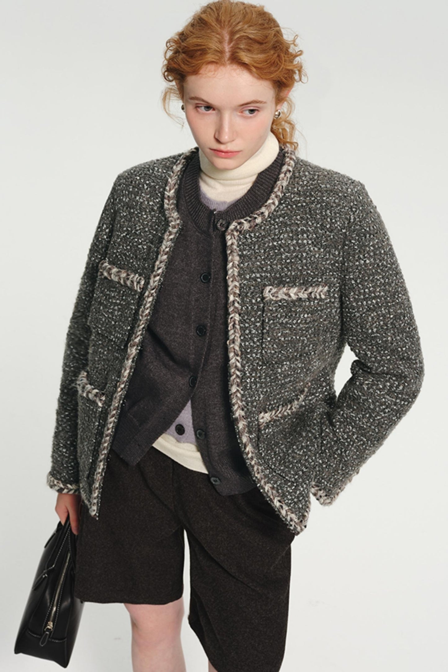 French Wool Short Down Jacket