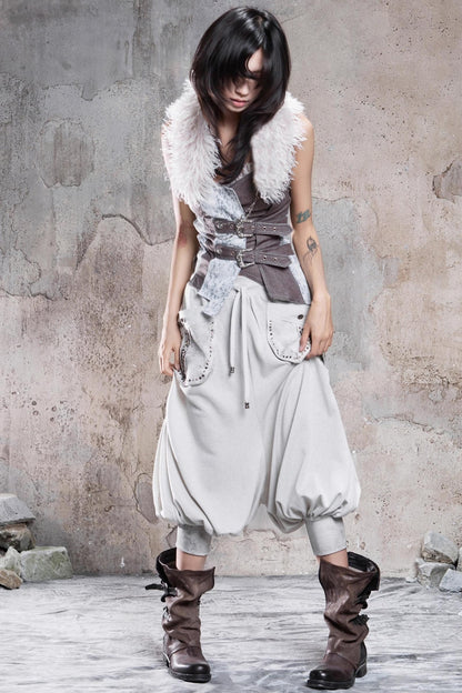 Retro Punk Fur Collar Scarf