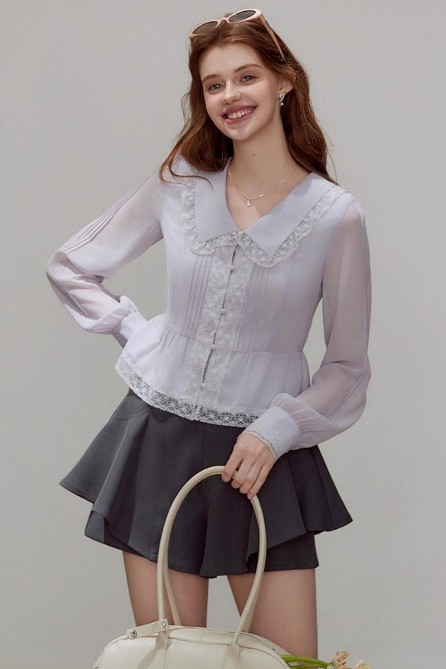 Chiffon Waist Shirt