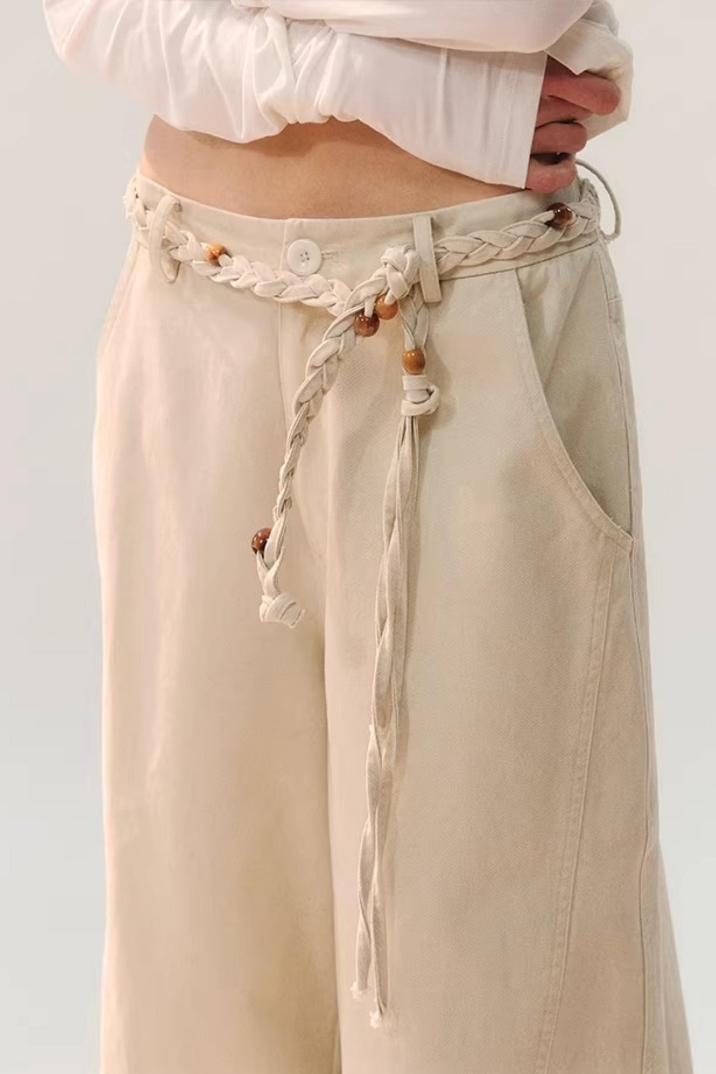 Distressed Washed Cargo Pants